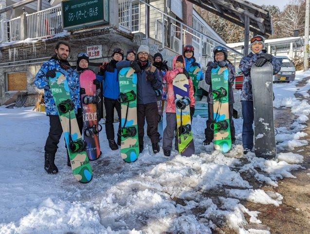 研究室での有志のスキー旅行（2023年1月）